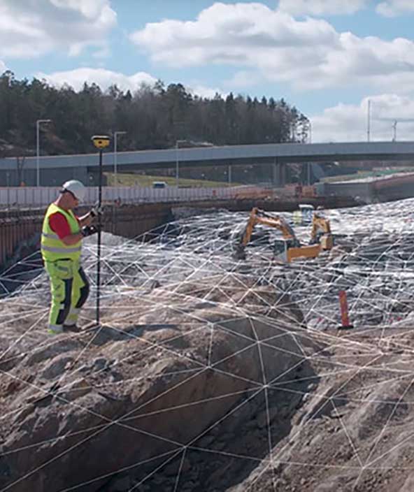 Connected infrastructure construction